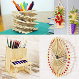 Wooden printed popsicle sticks ice cream sticks